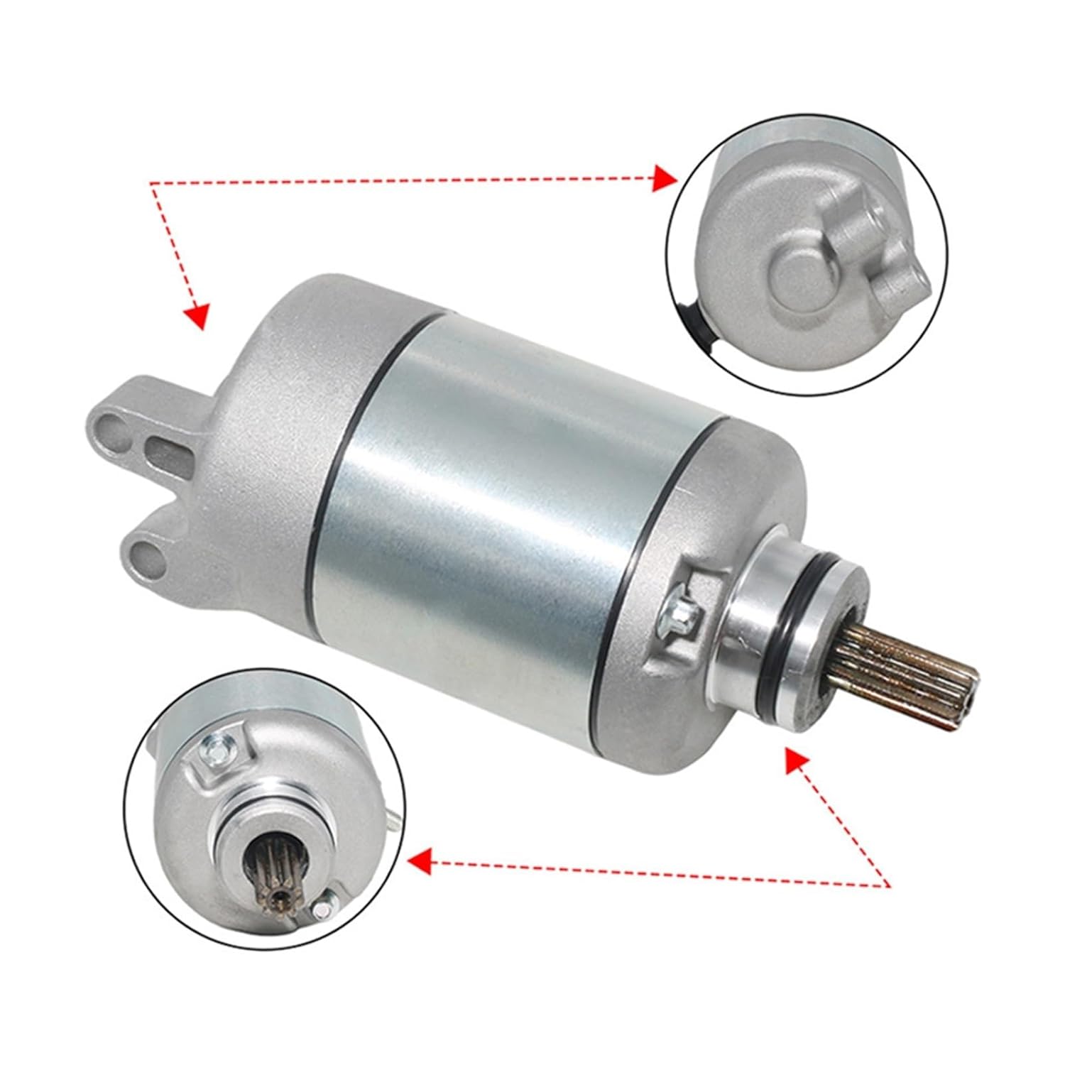 Motor de arranque Motocicletas eléctricas 2C0-81890-00 Moto Acessorios Compatible con Yamaha FZ6 FZ6R XJ6FA XJ6F XJ6SA XJ6N XJ6-N YZF R6 YZF-R6