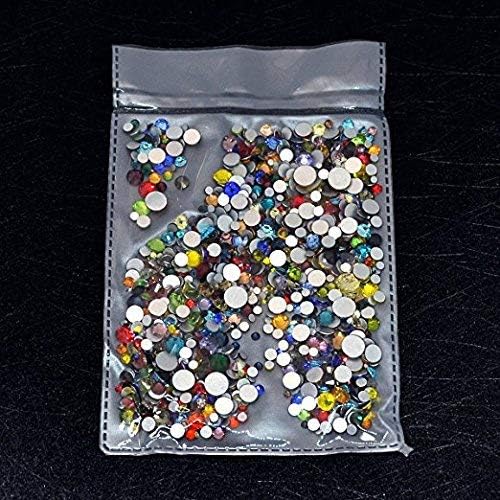AD Beads – 1440 cristales de imitación de calidad de diversos tamaños, reverso liso, para arte de uñas