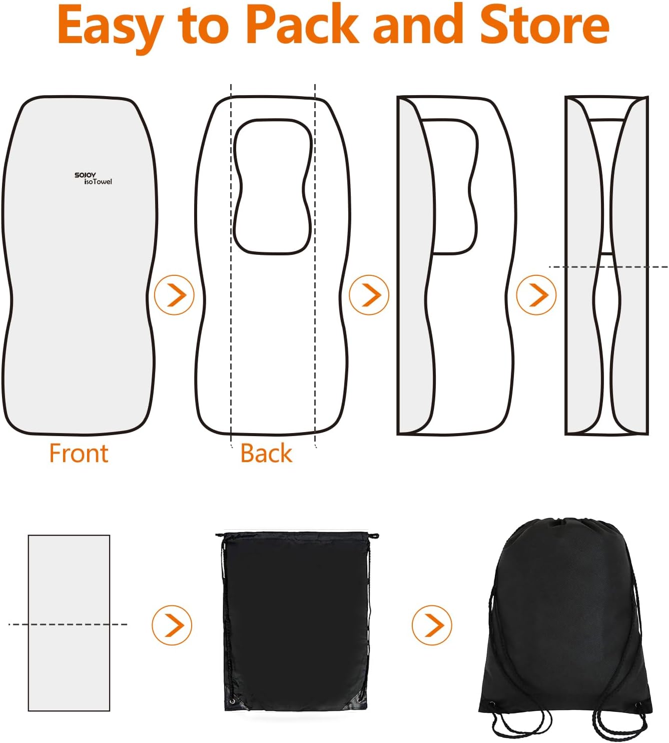 Sojoy – Funda IsoTowel para asiento de automóvil Protector de asiento de microfibra, con tecnología antideslizante de secado rápido. Protección de
