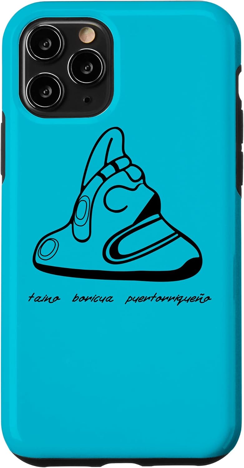 Funda para iPhone 11 Pro Puerto Rico Boricua Pride Indios Tainos Sun Coqui Cacique