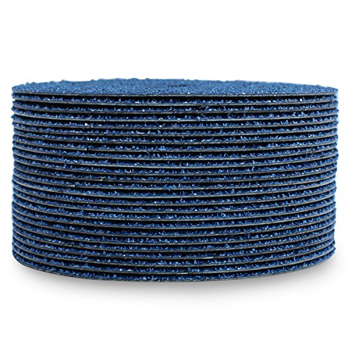 BHA Discos de molienda y lijado de fibra de resina de circonio, 5 “x 78”, grano 60 – 25 unidades