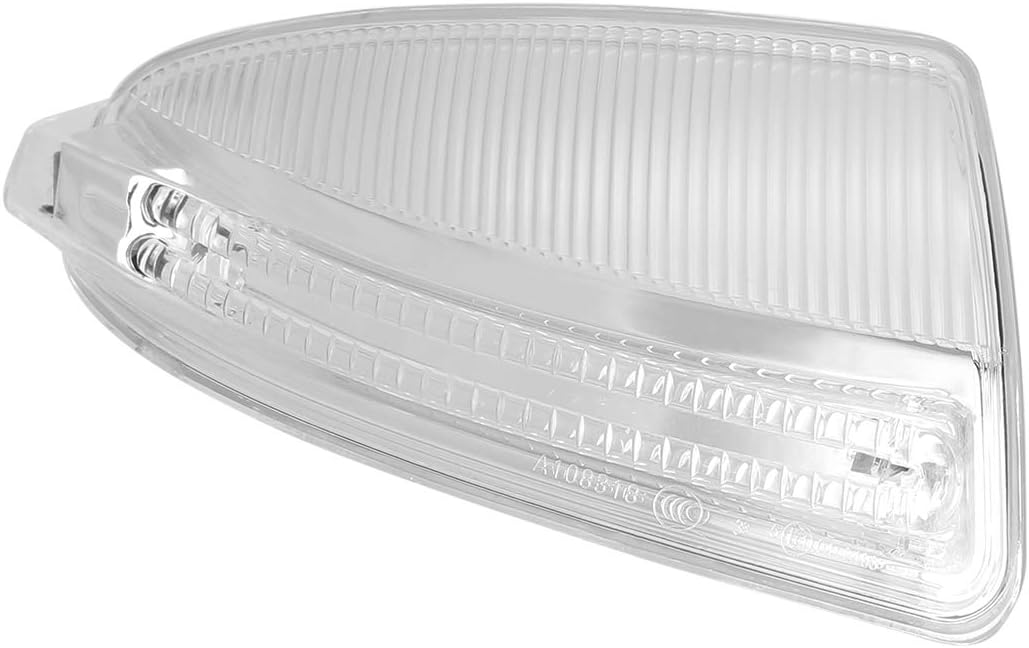 X AUTOHAUX 204-820-08-21 Indicador de espejo retrovisor derecho Luz de señal de giro con lente transparente para Mercedes-Benz C300 C350 C63 W204
