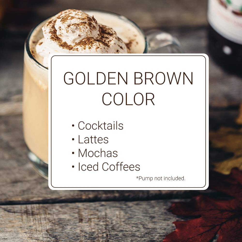 Monin – Jarabe de especias de arce, toques de pan de jengibre y canela, sabores naturales, ideal para cócteles, latés, mochas y cafés helados, sin