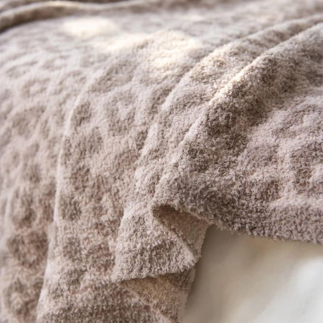 Manta de guepardo suave y esponjosa, cálida y acogedora manta de leopardo, perfecta para sofá, cama, sofá, ropa de cama  gris cálido