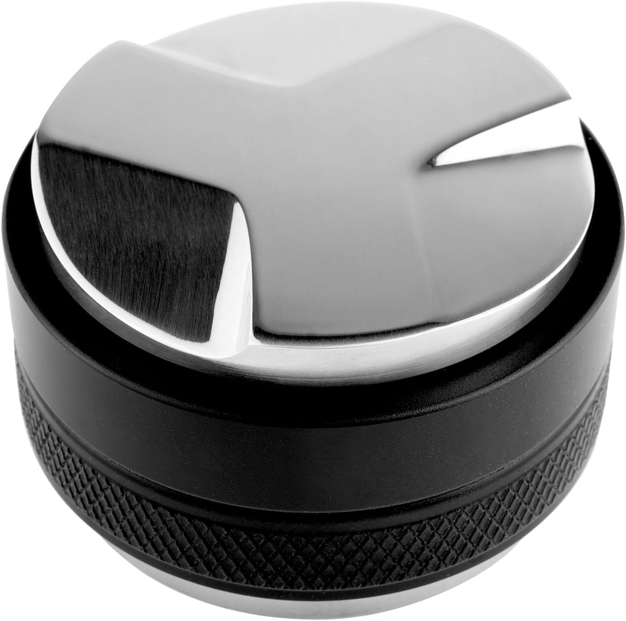 Distribuidor de café de 2.087 in  Profundidad ajustable  Nivelador de portafiltros de doble cabezal  Compatible con portafiltros Breville de 2.126