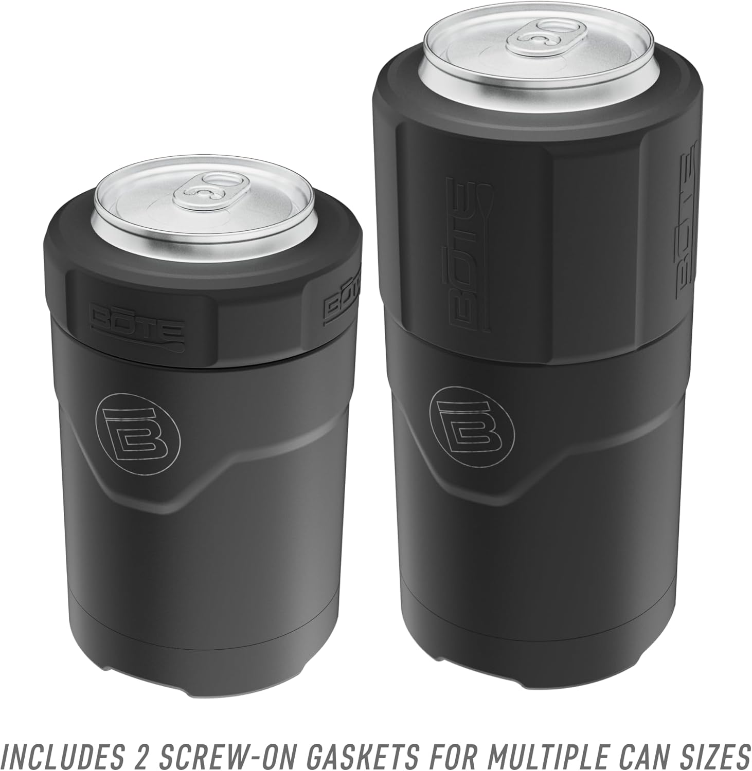 BOTE MagnePod Drinkware MAGNEChill – Enfriador de latas de tamaño corto, anillo de interruptor adaptable mantiene la cerveza fría lata aislada se