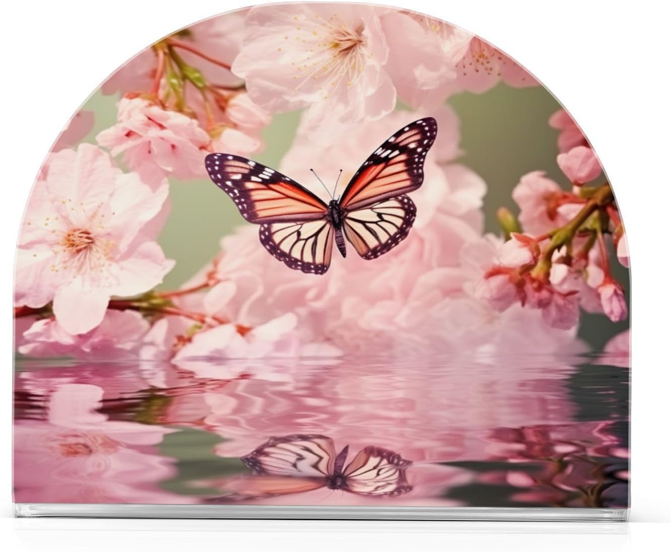 Napkin Holder Streamside Butterfly Napkin Holders for Tables, Clear Acrylic Napkin Holders Cocktail Napkin Holder for Kitchen Restaurant Bar Home
