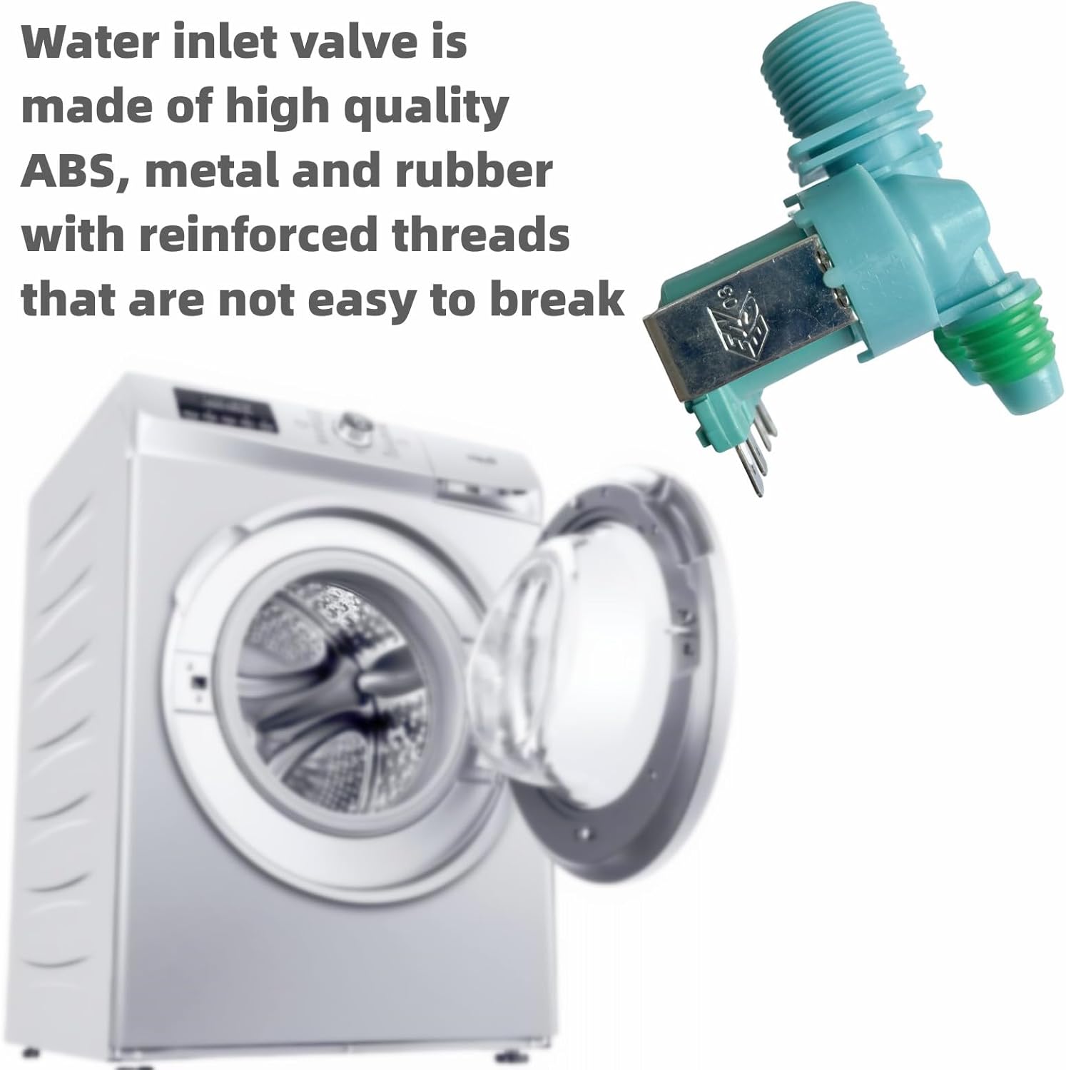 DC62-00311F Válvula de entrada de agua compatible con lavadora Samsung, reemplaza los recambios de la válvula electromagnética WA40J3000AW,