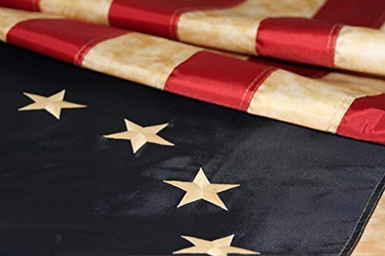 Betsy Ross – Bandera bordada vintage, poliéster Oxford de alta calidad de 3 x 5 pies Founding Fathers Flags