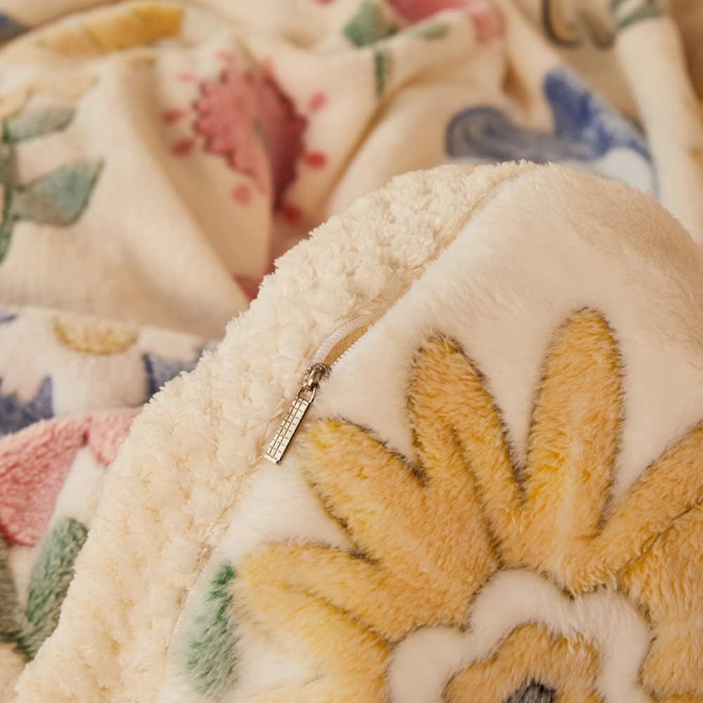 Manta de forro polar Sherpa gruesa y mullida para sofá, cama, sofá, invierno, otoño, primavera, cálida manta térmica de microfelpa de 60 x 80