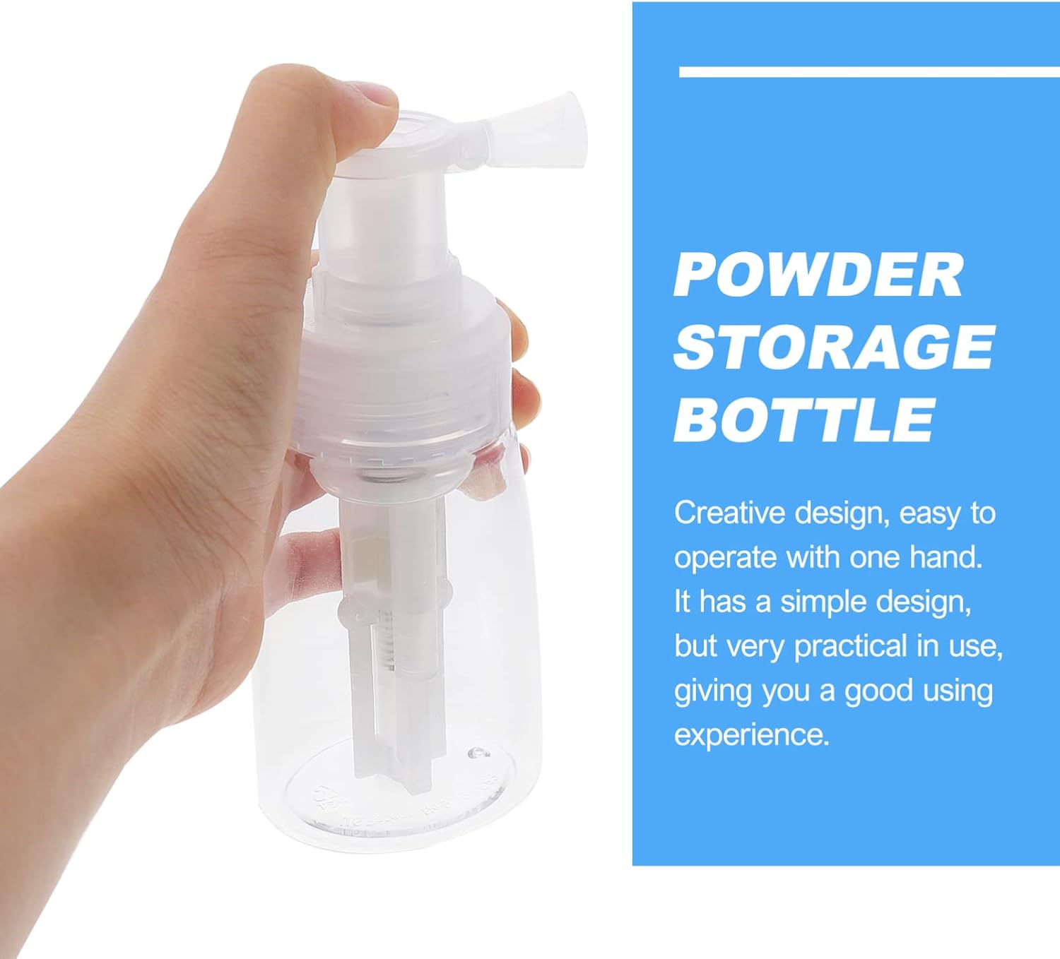 EXCEART Botella de spray de polvo de polvo de purpurina suelta de polvo contenedor de polvo de talco para después del baño, caja de polvo de