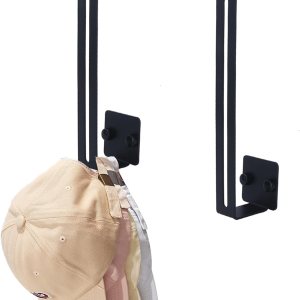 SYXUPUMI Paquete de 2 estantes para sombreros para pared de gorras de béisbol, organizador adhesivo para gorras de béisbol, soporte para sombreros SYXUPUMI Paquete de 2 estantes para sombreros para pared de gorras de béisbol, organizador adhesivo para gorras de béisbol, soporte para sombreros