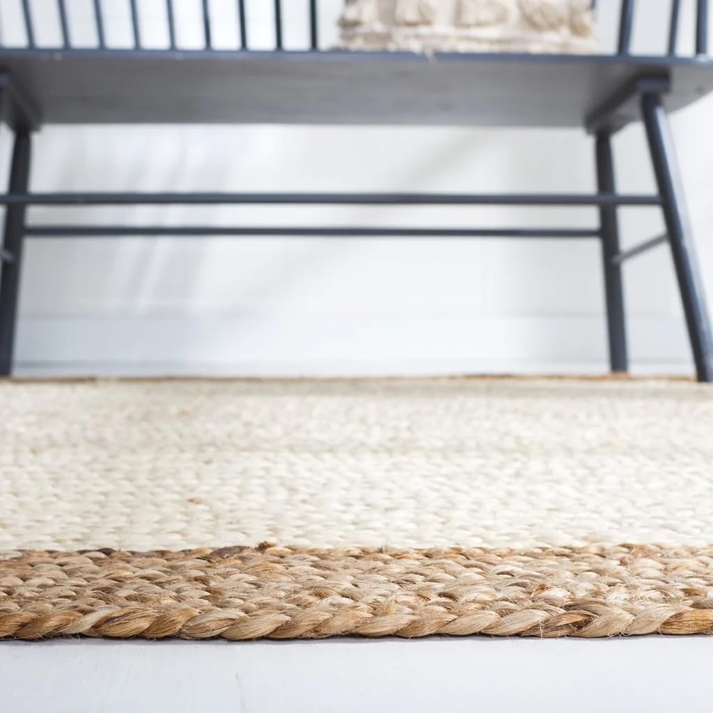 Alfombra redonda de yute natural de 1 x 1 pies, 3 x 3 pies, 6 x 6 pies, 10 x 10 pies para tu sala de estar, alfombra redonda tejida a mano para tu