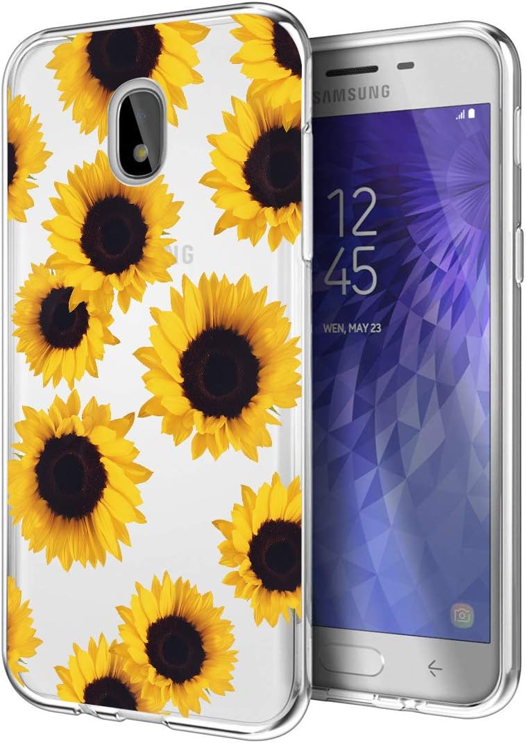 Sidande – Funda para Galaxy J3, Galaxy J3 Star, Galaxy J3 Orbit, Galaxy J3 Achieve, funda Sidande a prueba de golpes, transparente, suave, flexible,