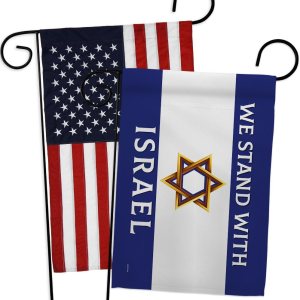 We Stand with Israel American Flags Pack Tapiz Wall Room – Póster al aire libre Bandera de Israelí Campsite Home Banner Interior Cementerio Grave We Stand with Israel American Flags Pack Tapiz Wall Room – Póster al aire libre Bandera de Israelí Campsite Home Banner Interior Cementerio Grave