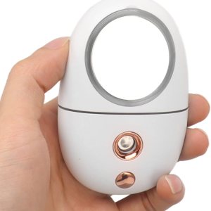 Rociador facial práctico de 1.2 fl oz, vaporizador facial portátil, mini USB para extensiones de pestañas, cuidado de la piel, maquillaje (blanco) Rociador facial práctico de 1.2 fl oz, vaporizador facial portátil, mini USB para extensiones de pestañas, cuidado de la piel, maquillaje (blanco)