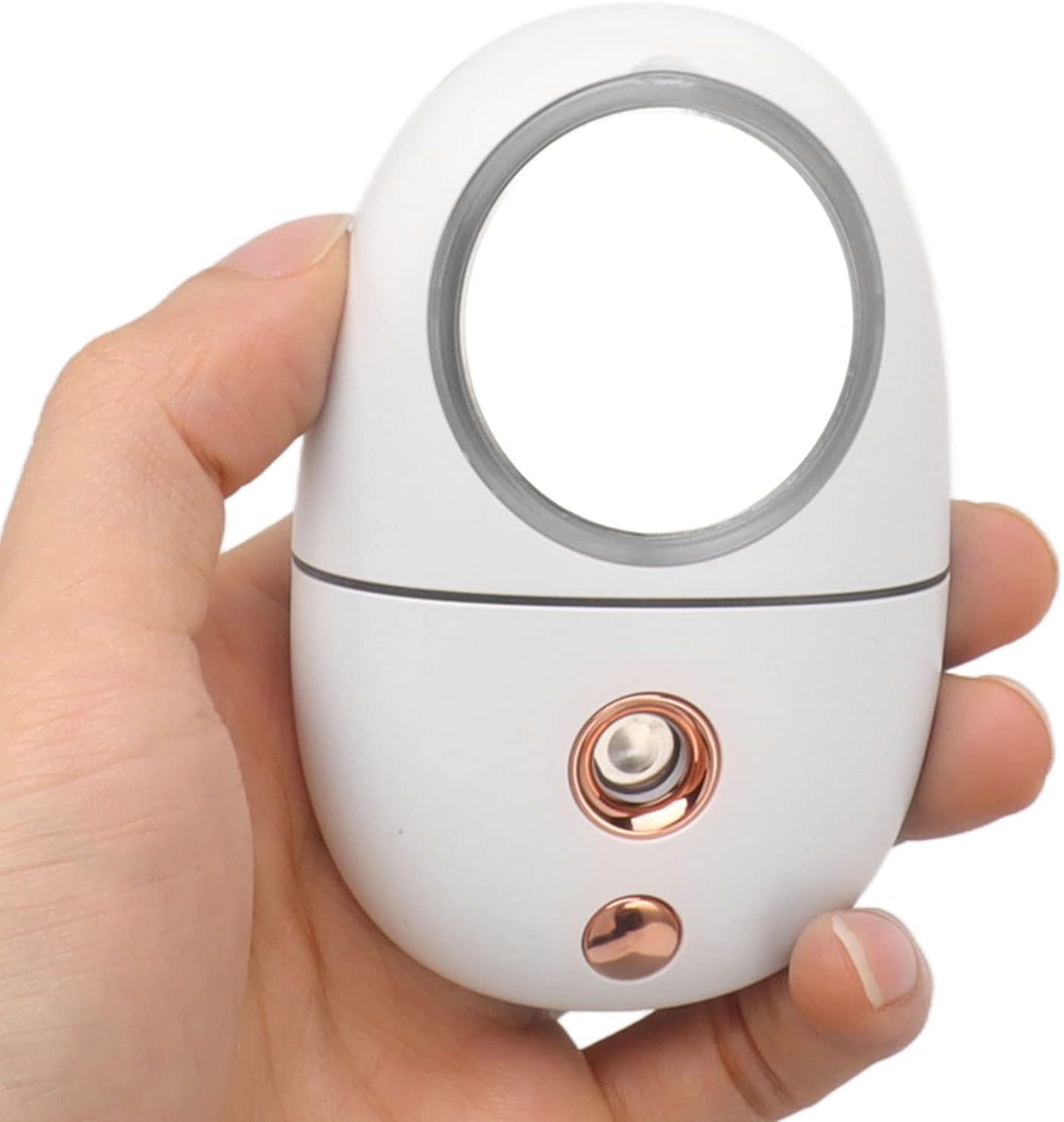 Rociador facial práctico de 1.2 fl oz, vaporizador facial portátil, mini USB para extensiones de pestañas, cuidado de la piel, maquillaje (blanco)