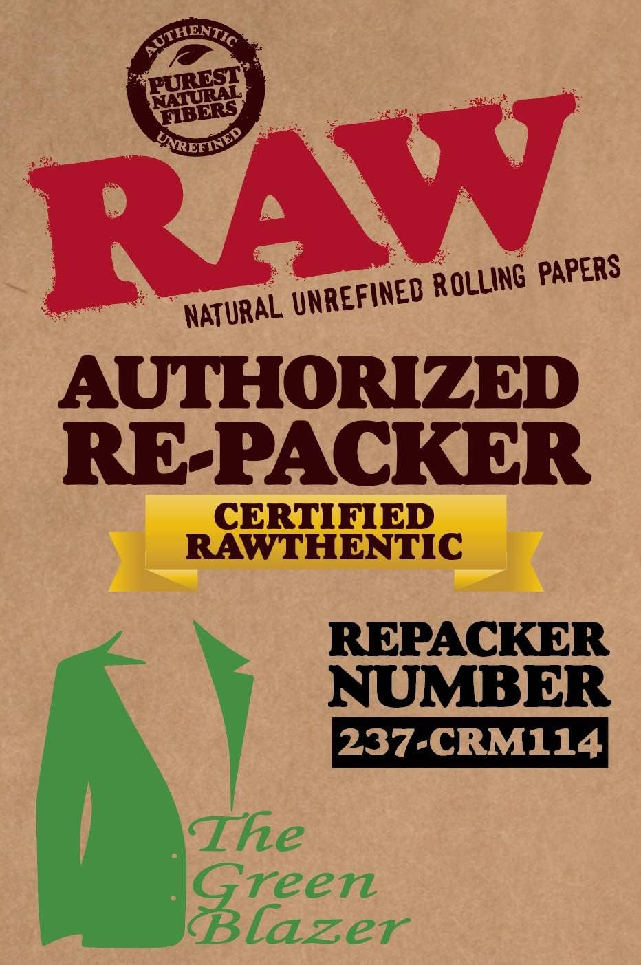 RAW Cones Organic King Size caja a granel de 1400 unidades – Papel de liar y puntas de conos rawAuthentic preenrollados, adhesivo verde blazer