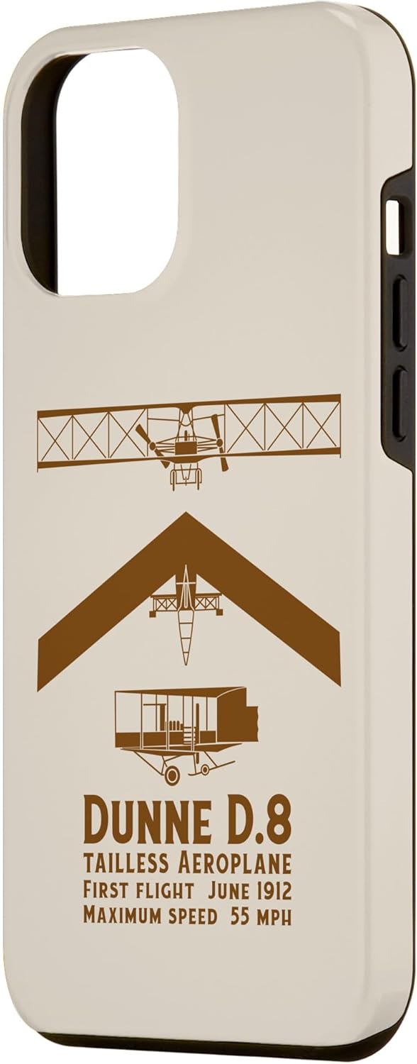 iPhone 13 Pro Max Dunne D.8 Tailless Biplane Infographic Case