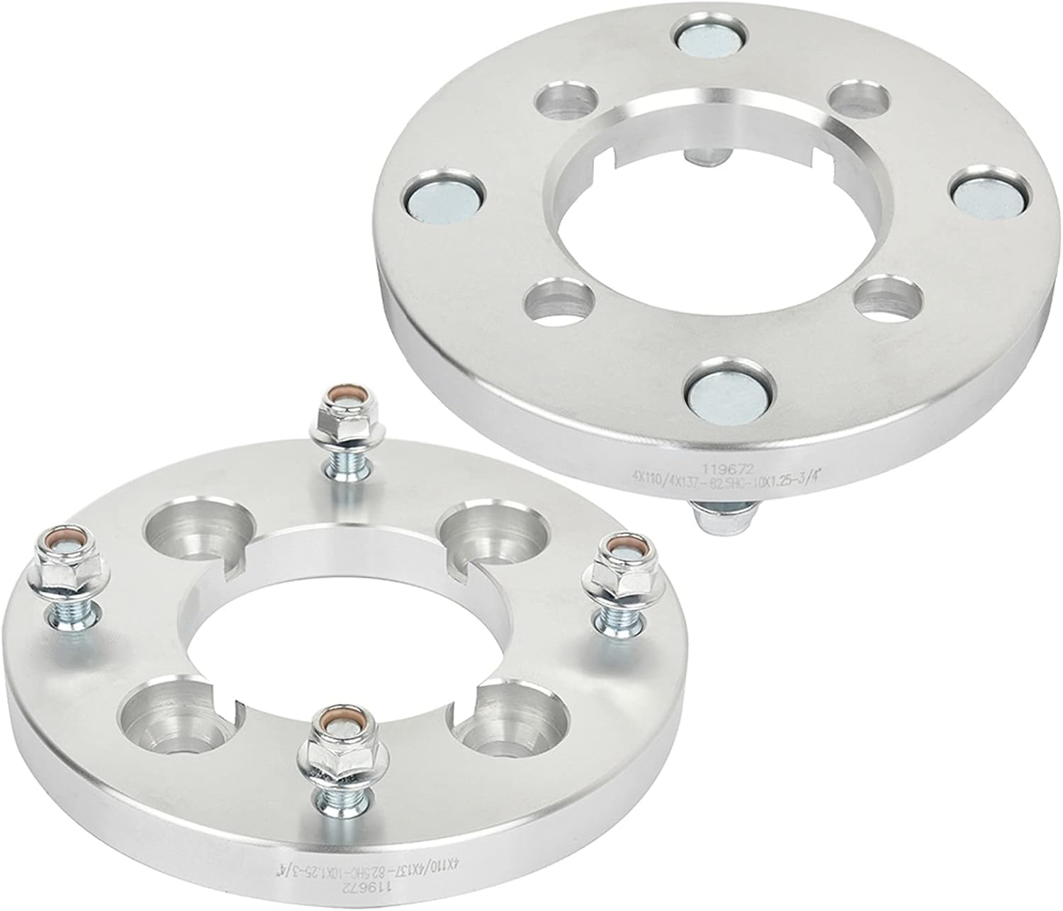SCITOO 2 adaptadores de rueda de 4 x 110 a 4 x 137, pernos de 0.75 pulgadas, orificio de 10 x 1.25 pulgadas, apto para Honda TRX500FM6 FourTrax