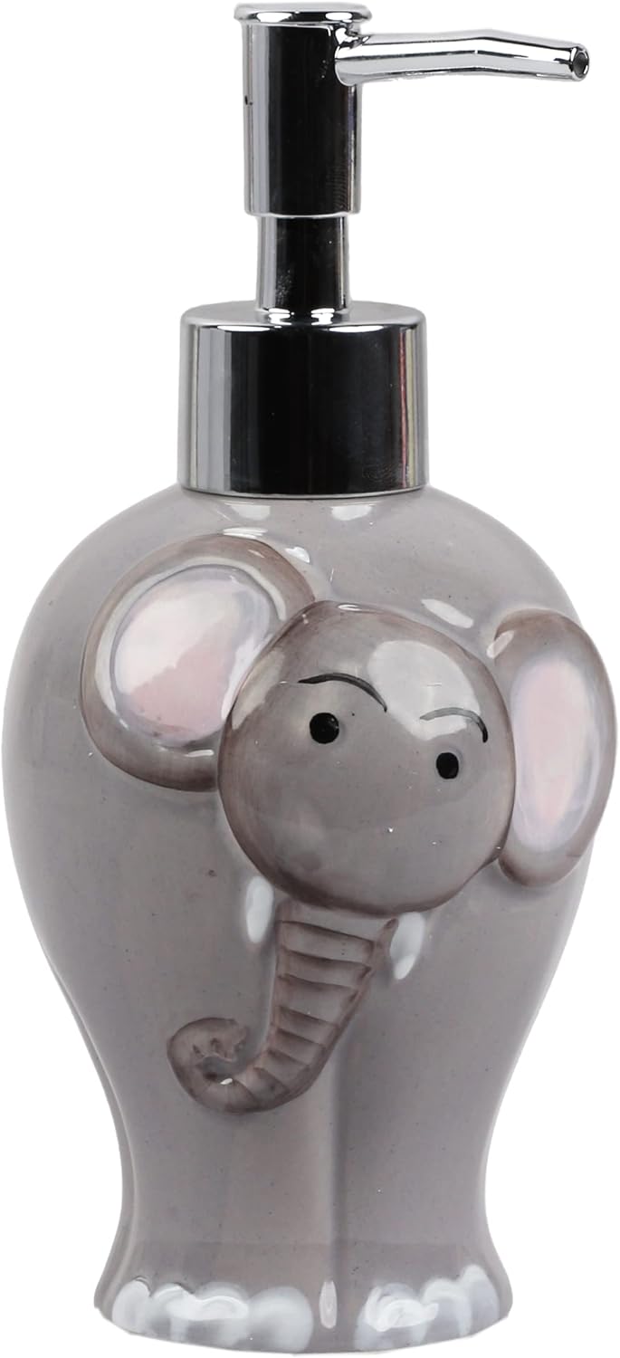 Dispensador de jabón de elefante con bomba para baño o fregadero de cocina