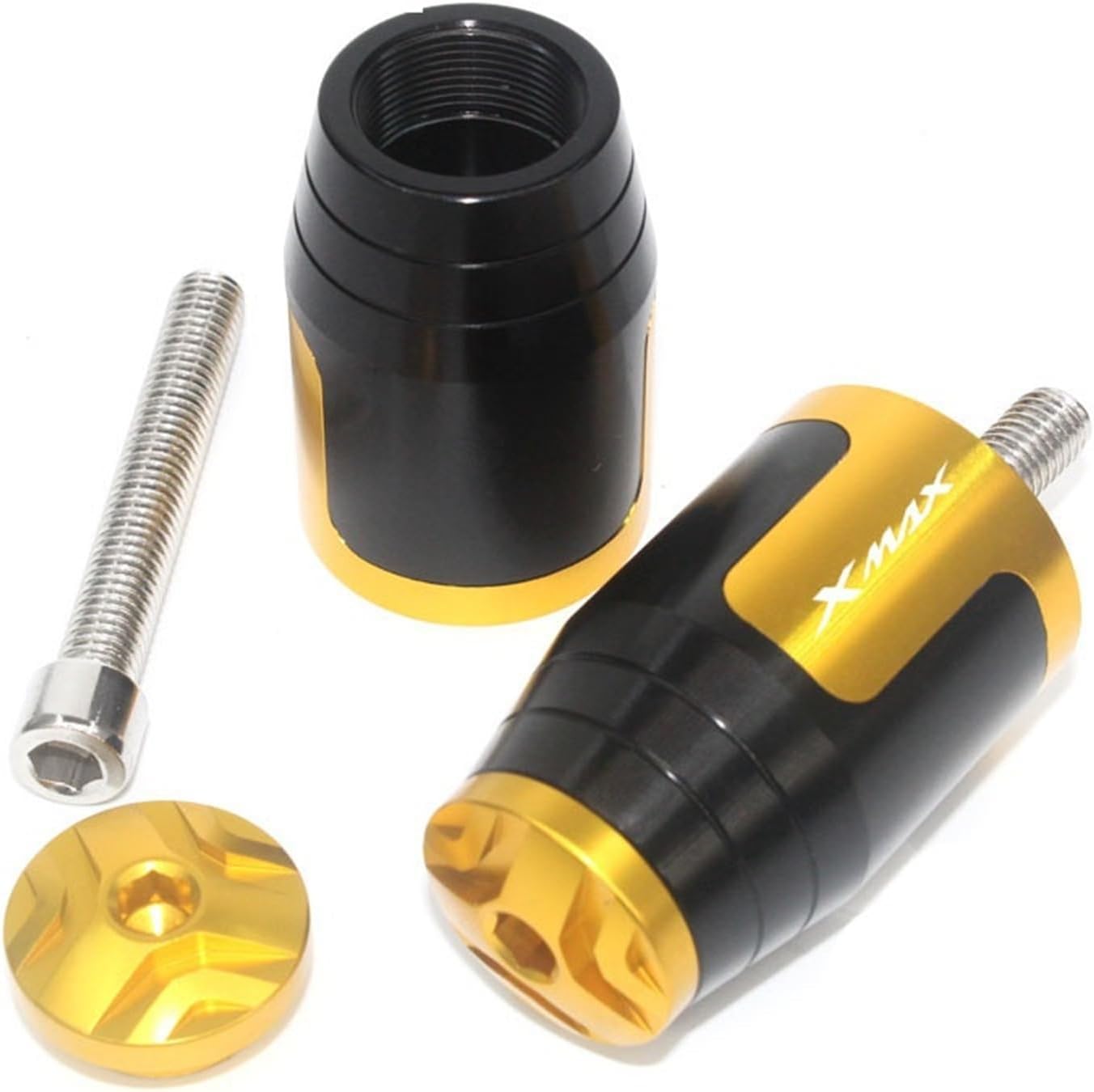 for YAMAHA Xmax X-MAX 125 250 300 400 XMAX125 XMAX250 XMAX300 78″ 22mm Motorcycle Handlebar Grips End Handle Bar Cap End Plug
