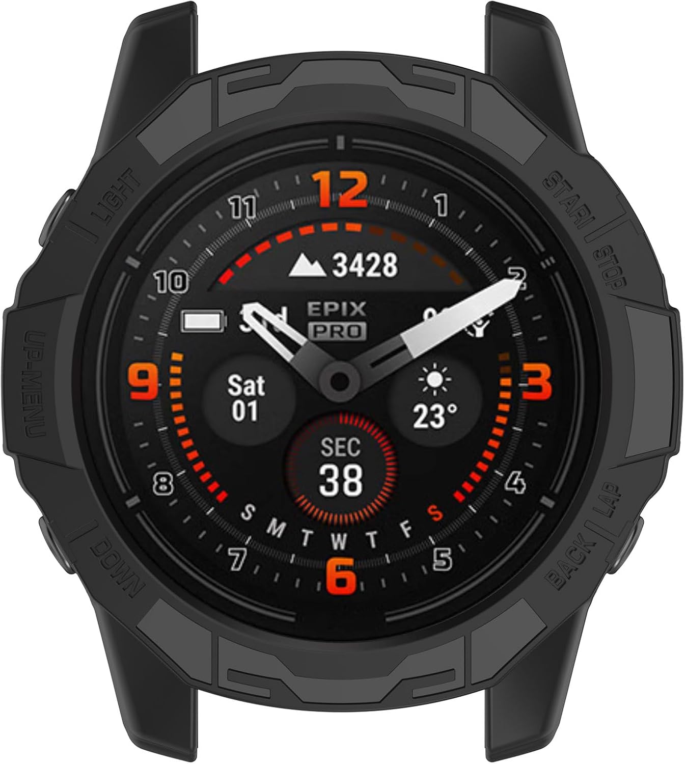 Funda compatible con Garmin Fenix 7 Pro y Epix Pro de 1.850 in, funda protectora de silicona a prueba de golpes colorida para reloj inteligente