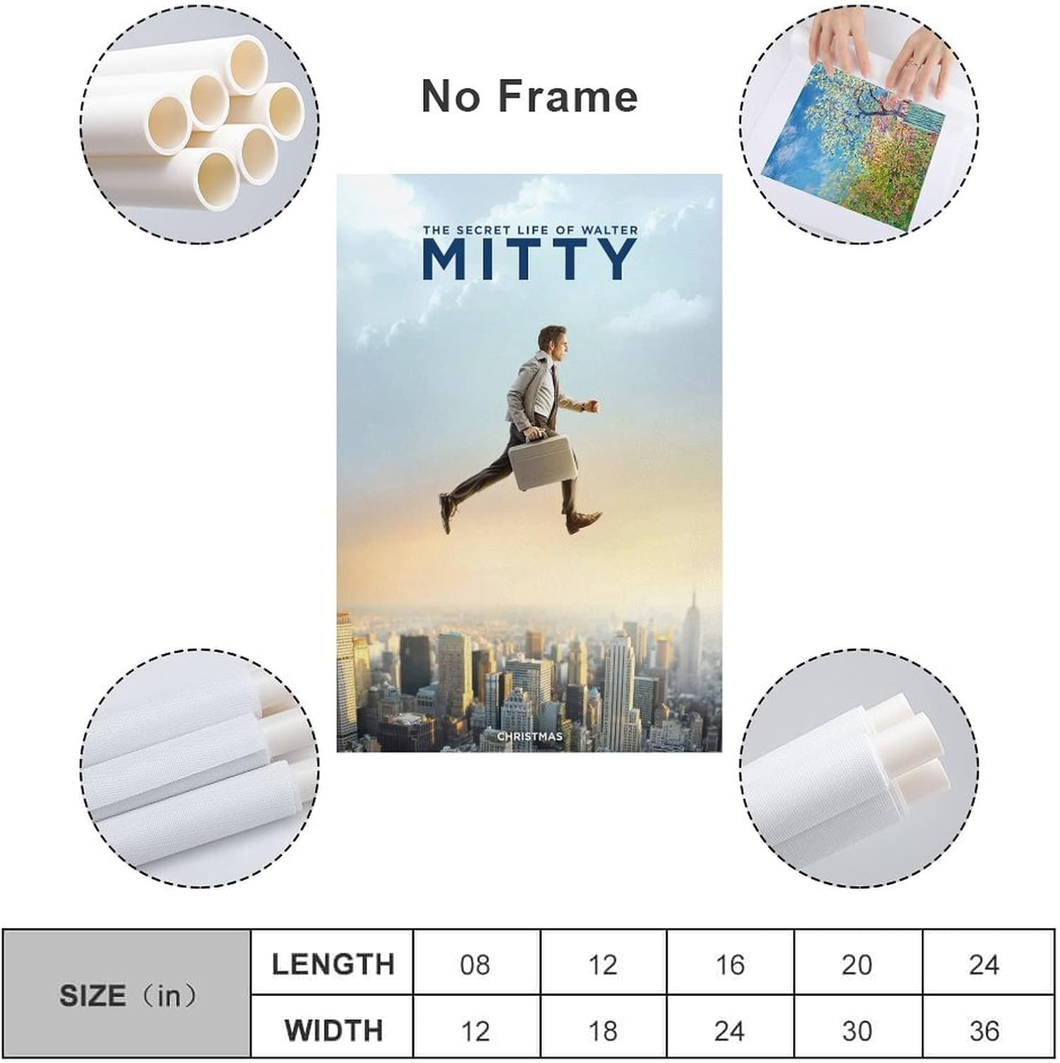 Pósteres de película The Secret Life of Walter Mitty (2) pinturas artísticas de pared, lienzo, decoración de pared, decoración del hogar, decoración