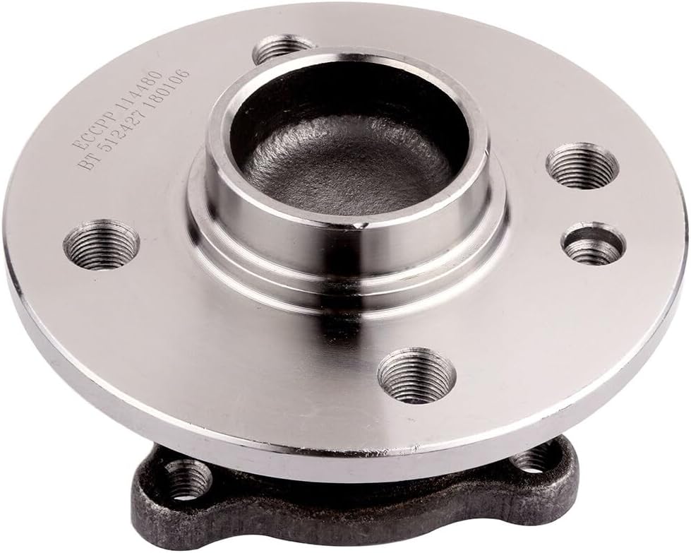 SCITOO 4 unidades de cojinete de rueda delantera y trasera 512427 513309 apto para Mini Cooper 2006-2015 sin ABS 4 lengüetas