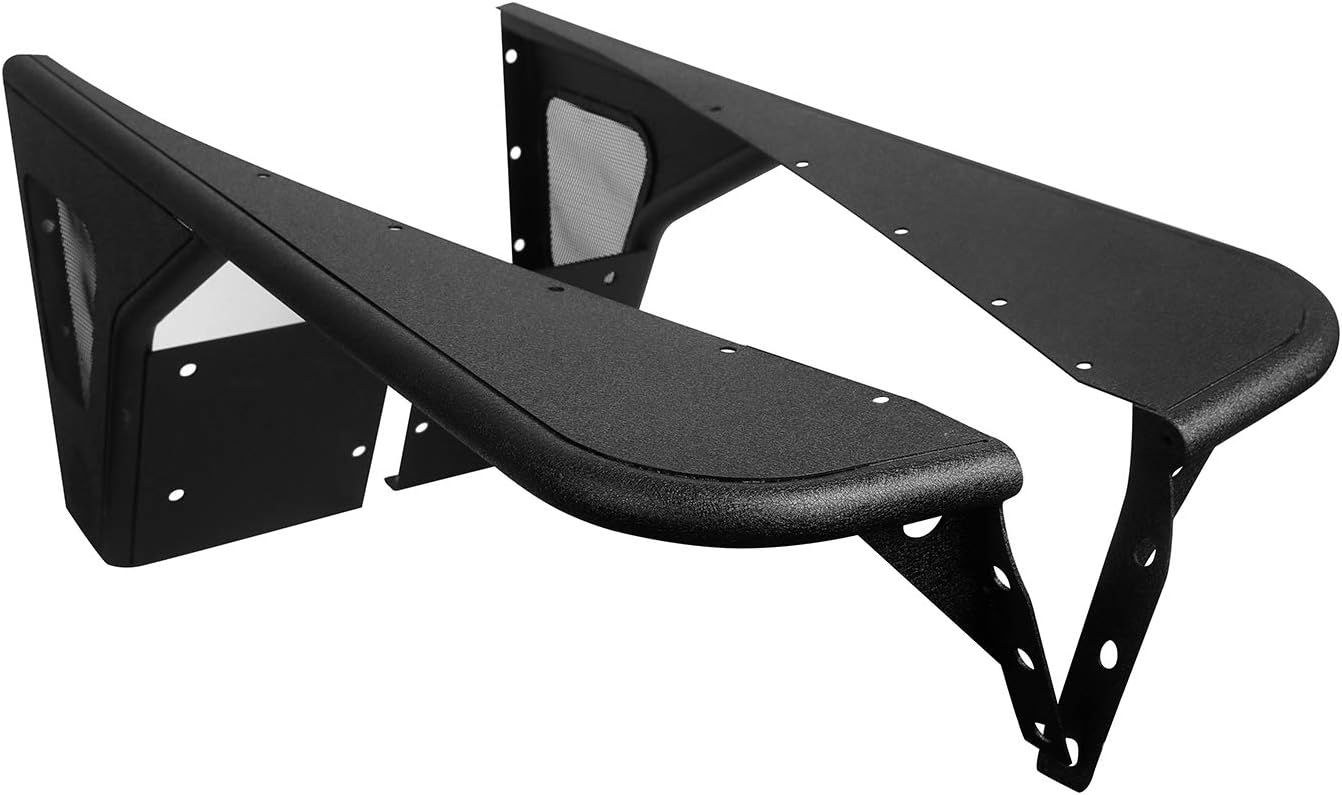 u-Box TJ Guardabarros delantero Flare Mud Guard Textura Acero para Jeep Wrangler TJ & TJ Unlimited 1997-2006