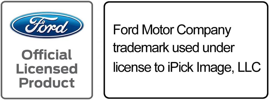 Placa de acero inoxidable negra con logotipo 3D de Ford Mustang Pony y Script, fabricada en los Estados Unidos, con licencia oficial