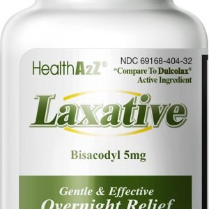 HealthA2Z Laxante Bisacodyl 5mg  100 unidades  Alivio suave y rápido durante la noche para el estreñimiento HealthA2Z Laxante Bisacodyl 5mg  100 unidades  Alivio suave y rápido durante la noche para el estreñimiento