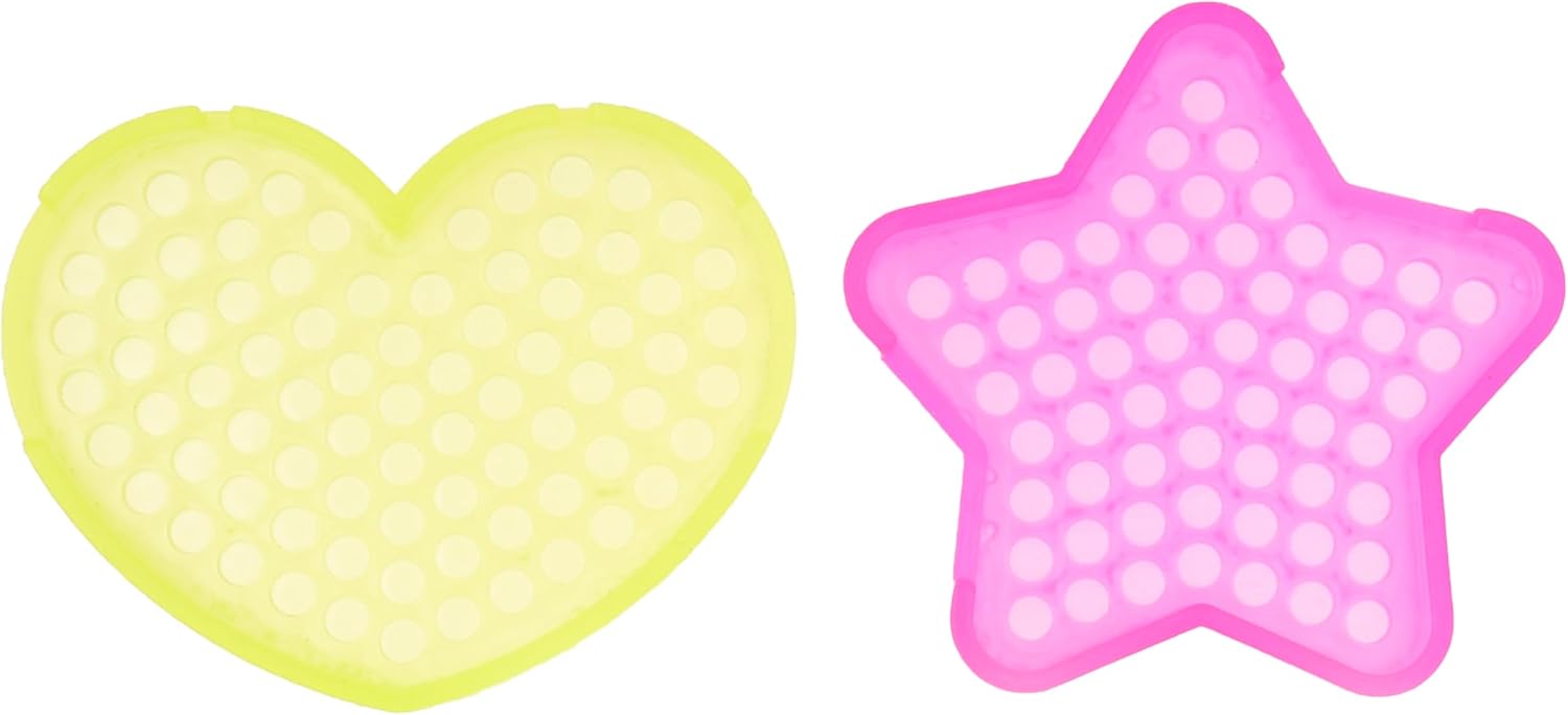 Kare & Kind Water Sticky Beads Pegboards – 7 piezas – Diferentes formas y colores – Niños, bricolaje, artes, manualidades, interior, actividades al
