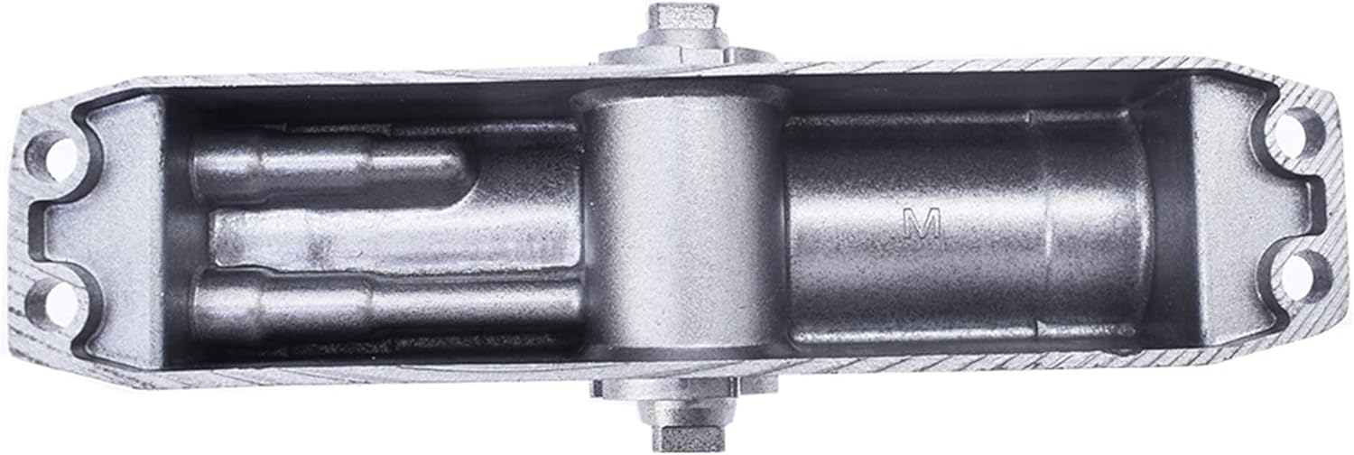 2 piezas de puerta comercial brazo de tubo ajustable de aluminio para cierrapuertas de carga 99.2-143.3 lbs