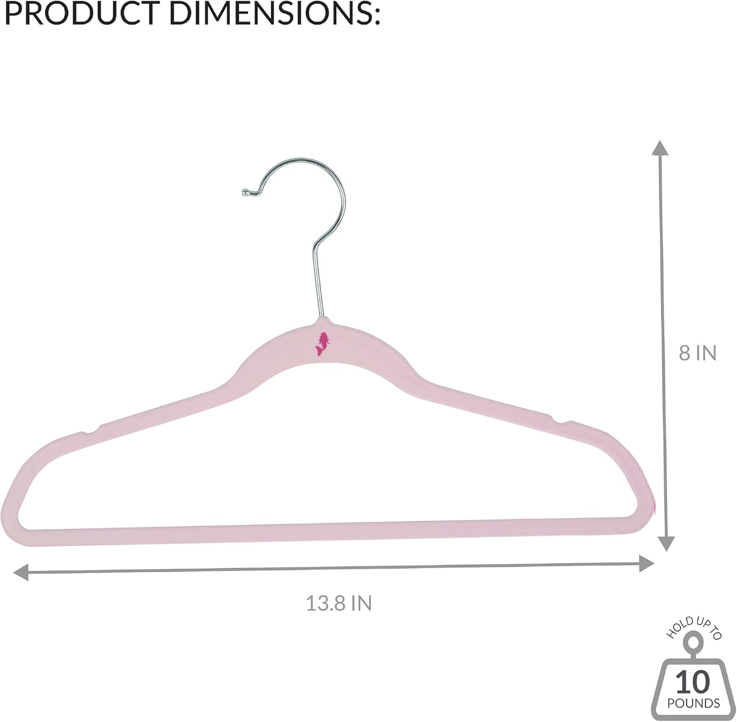 Simplify Paquete de 25 perchas de terciopelo para niños, delgadas, diseño antideslizante, ahorro de espacio, ropa para niños, camisas, pantalones,