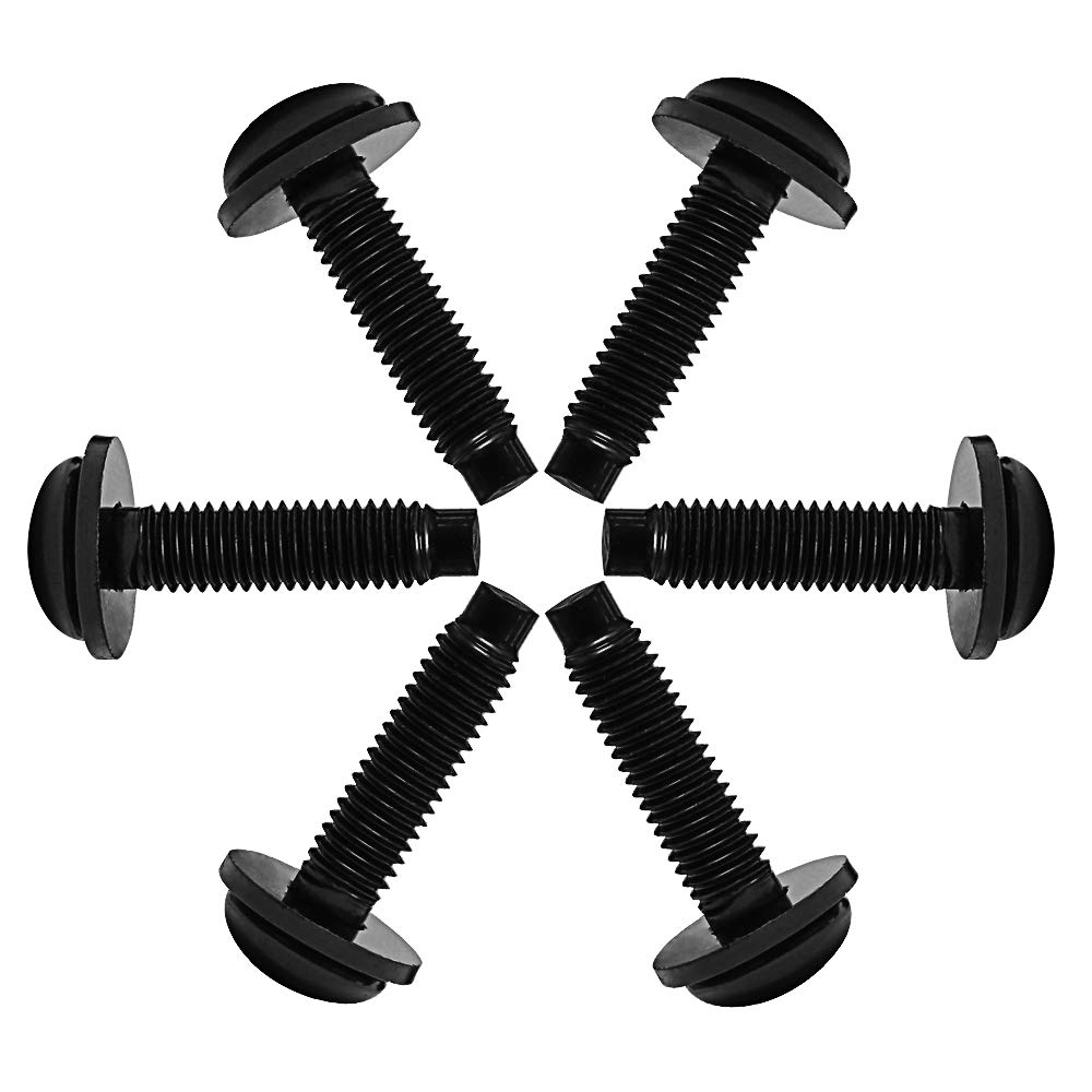 Juego de 6 tornillos Torx M8 extra largos estilo OEM para Jeep Wrangler JK 2007-2018 para soportes de luz LED en pilares, marco de parabrisas,