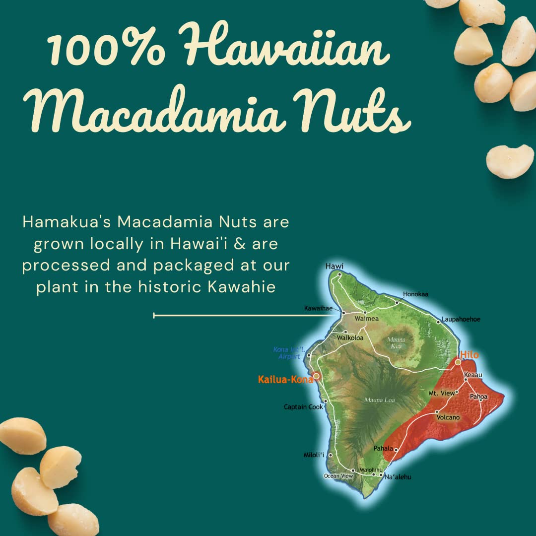 Hamakua Macadamia Nuts  Macadamias a granel sin sal (4 libras)  Macadamias tostadas secas y enteras cultivadas en Hawai  Nueces de macadamia grandes