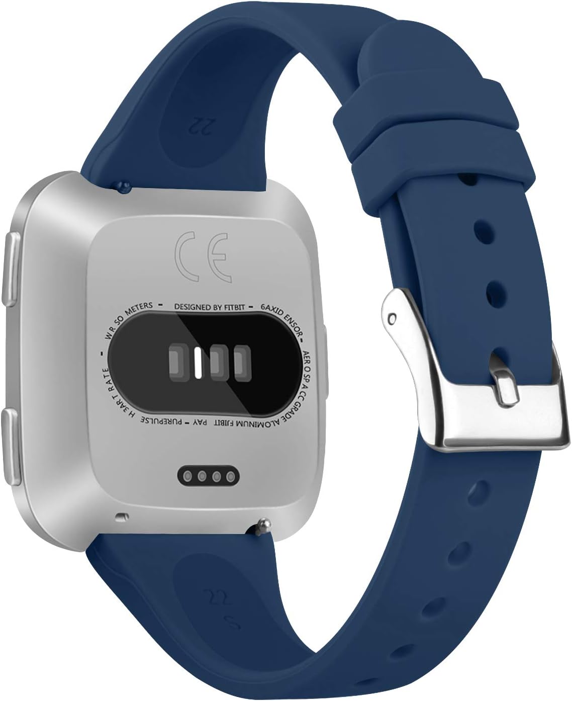 Tobfit Pack 3 bandas delgadas compatibles con Fitbit Versa 2 BandsFitbit VersaFitbit Versa LiteSE, pulsera de repuesto de silicona para hombres y
