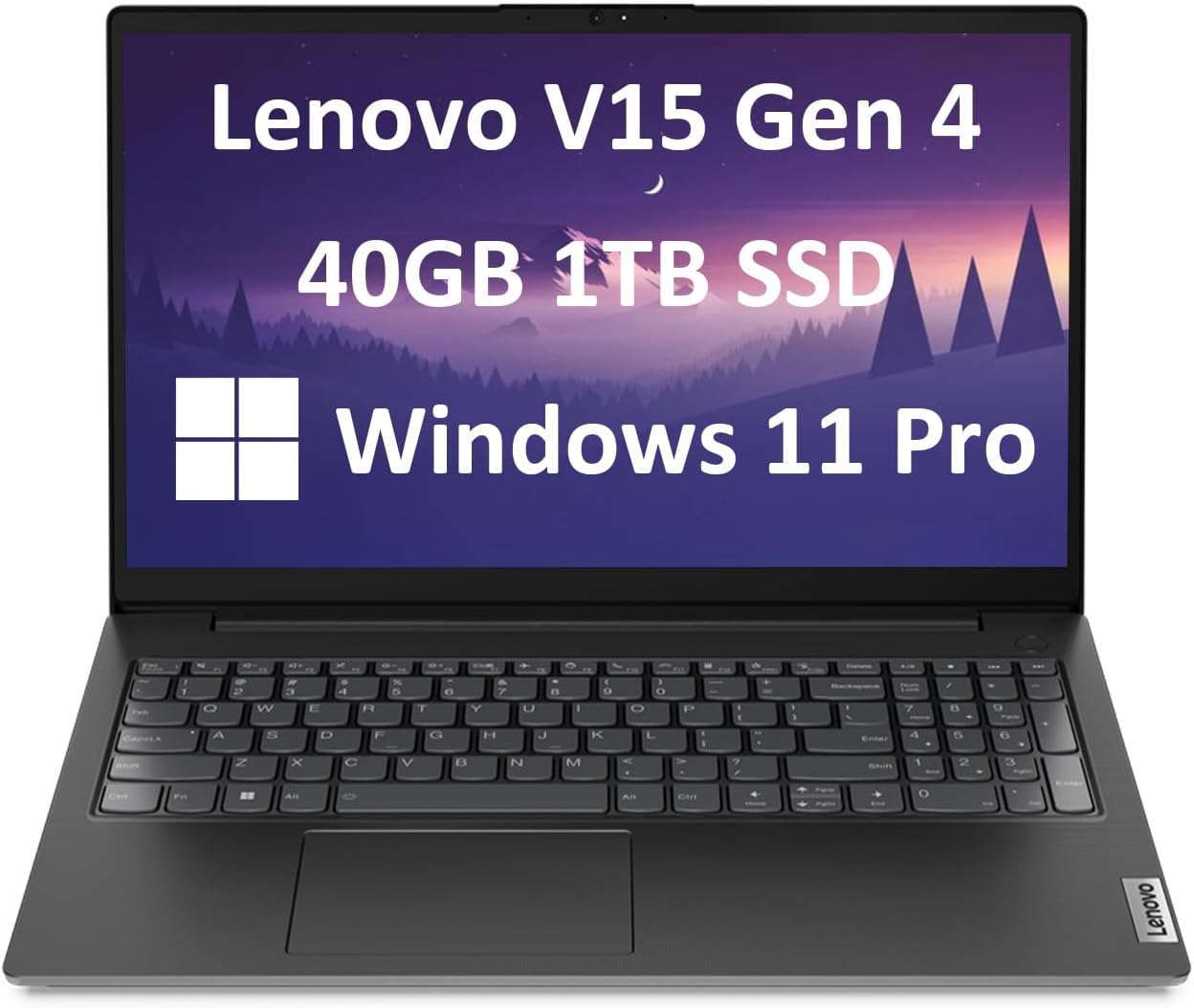 Lenovo V15 G4 (2024) Laptop empresarial (pantalla FHD de 15.6 pulgadas, AMD 6-Core Ryzen 5 5500U (Beat i7-1065G7), 40 GB de RAM, 1 TB PCIe SSD),