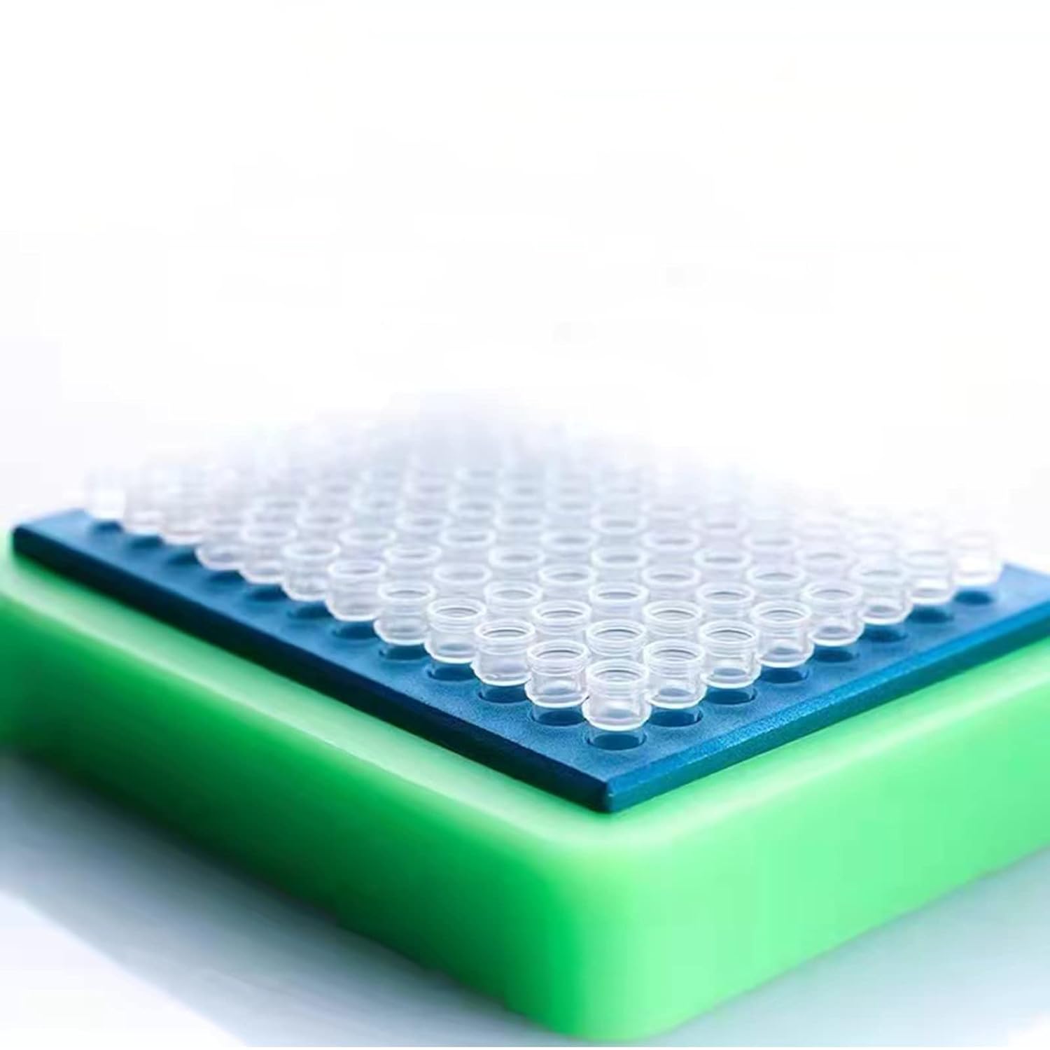 Bloque de enfriamiento de aluminio – Enfriador de placas PCR, 96 pozos para tubos de 0.2 mL, tiras o placas de 96 pocillos (96 pozos)