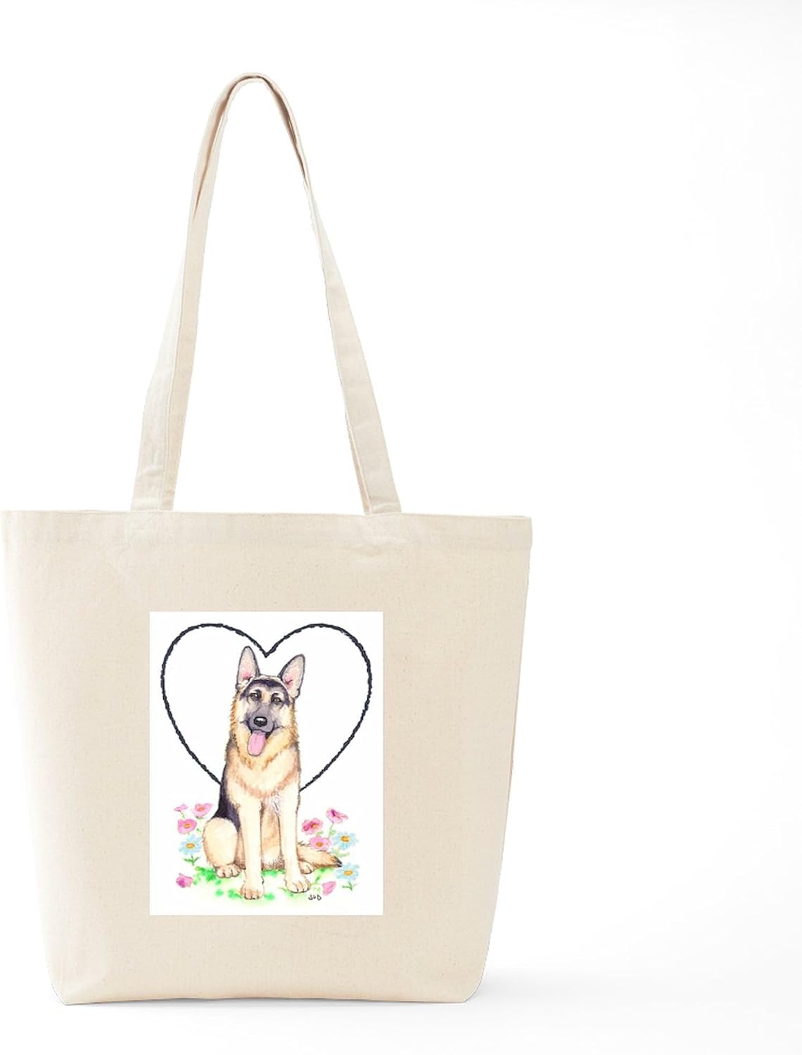 Cafepress Bolso de mano pastor alemán, Caqui