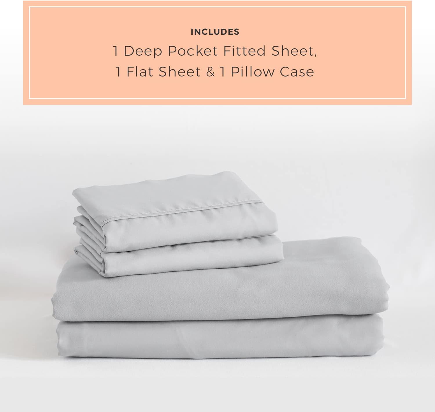 PeachSkinSheets – Juego de sábanas para los sudores nocturnos Auténtico juego de sábanas suaves que absorben la humedad, 1500 hilos.