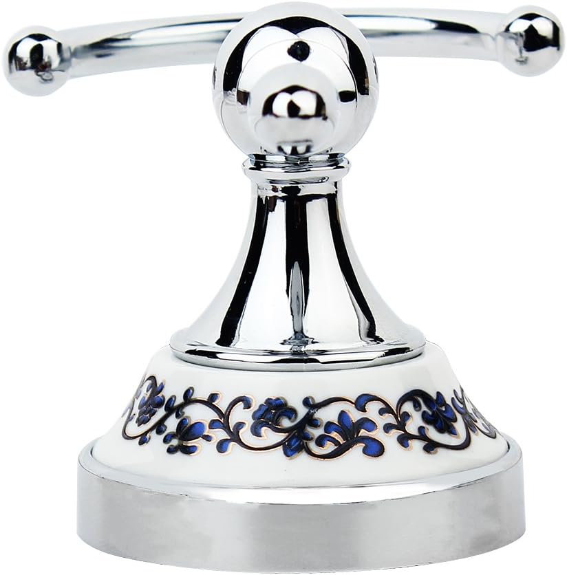 Perchero montado en la pared, ganchos de pared de acero inoxidable para colgar resistentes, gancho decorativo de metal para baños con doble punta
