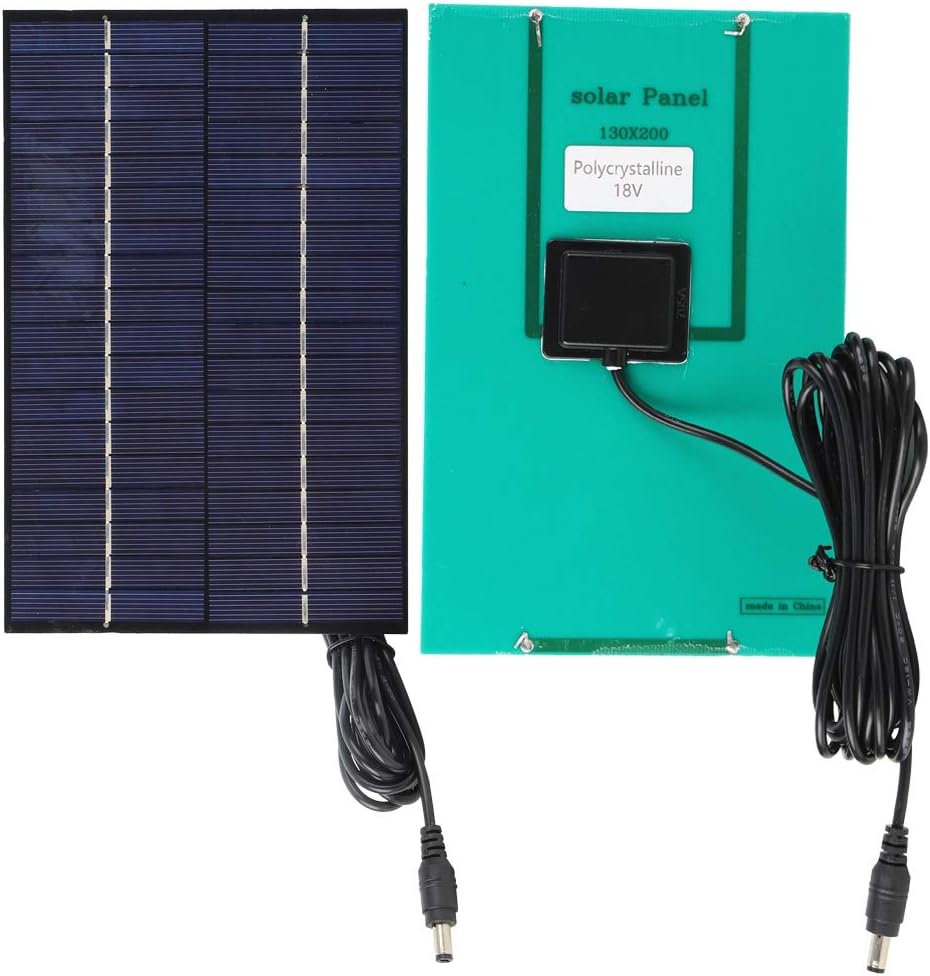 Solar Panel, 4.2W 18V Portable Efficient Polycrystalline Silicon Solar Cell Panel for DIY Power Charger, Energy Saving