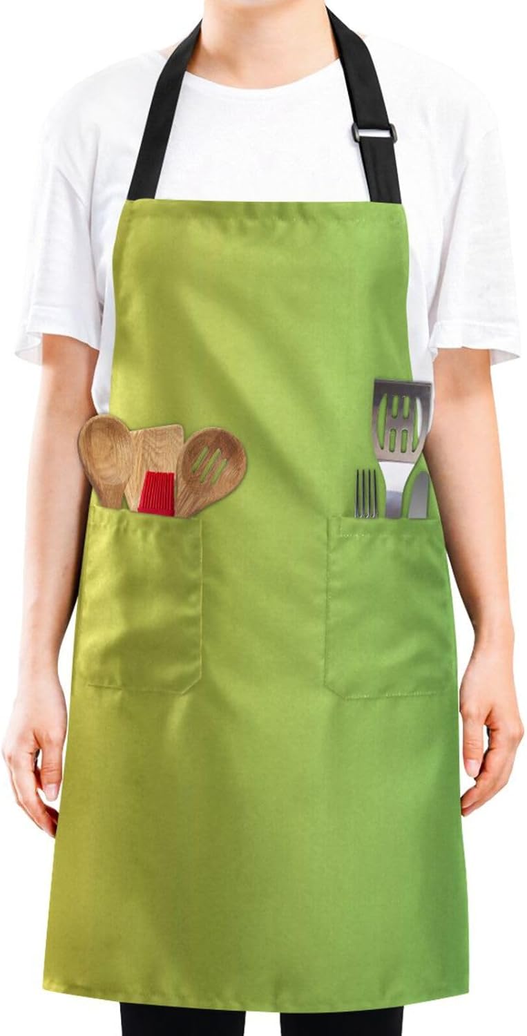RPLIFE Colorful Kitties with Stars Man’s Kitchen Apron, Aprons for Men Pockets, Kitchen Apron Waterproof, Mans Apron Cooking