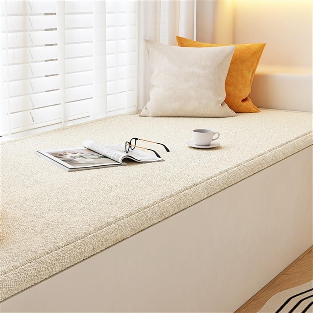 Cojín de asiento para alféizar de ventana de tamaño personalizado, para muebles de interior, cojín de bahía para banco, ventana, asiento, sofá,