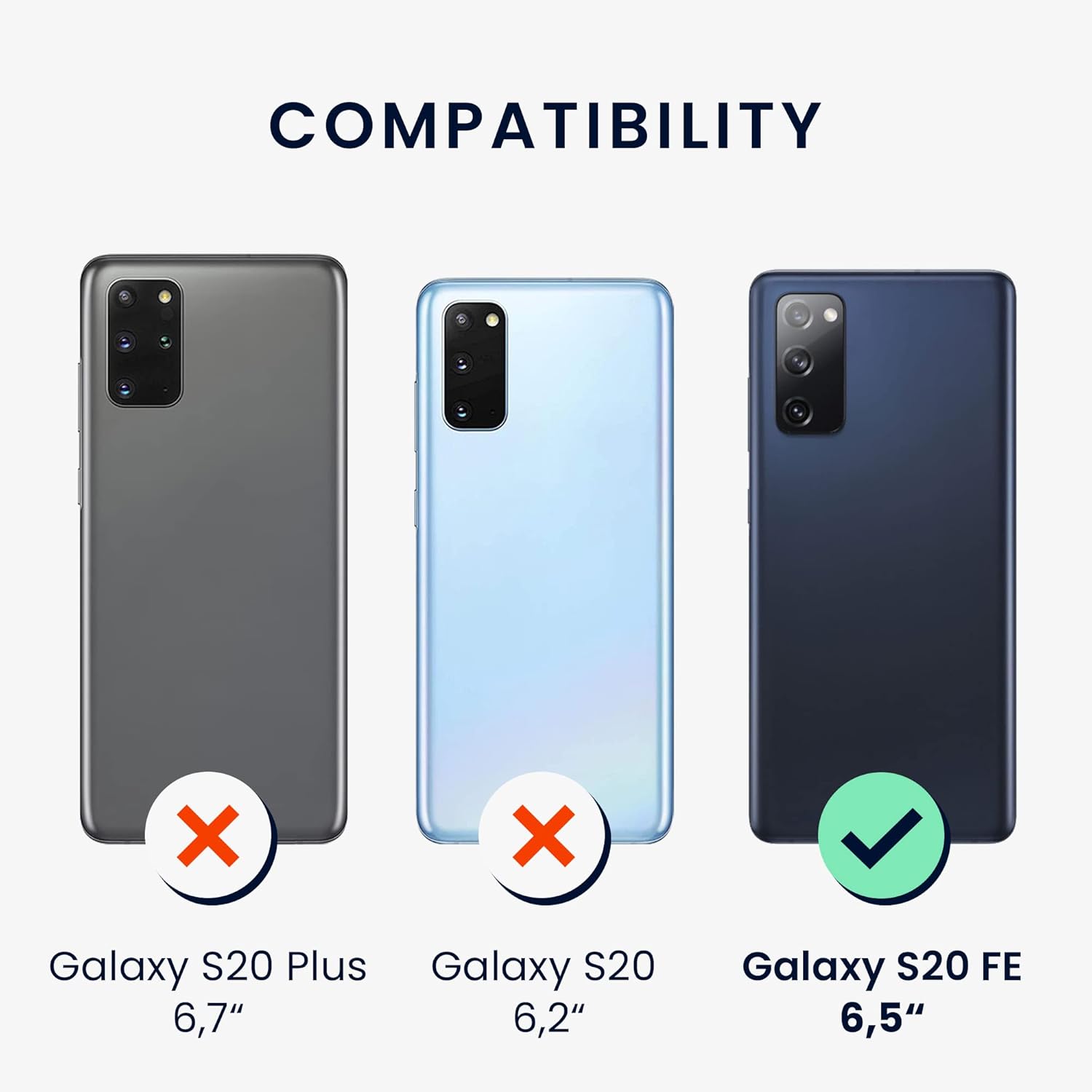 kwmobile Funda compatible con Samsung Galaxy S20 FE – Funda de silicona TPU metálica suave y delgada – Azul caribeño metálico