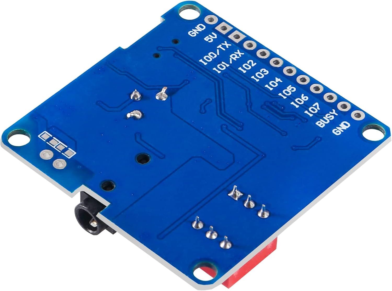 Diitao Módulo de reproducción de voz 2 unids tablero de módulo de voz reproductor de MP3, 5W 64MBit Flash Serial Control SDTF Tarjeta IO Disparador