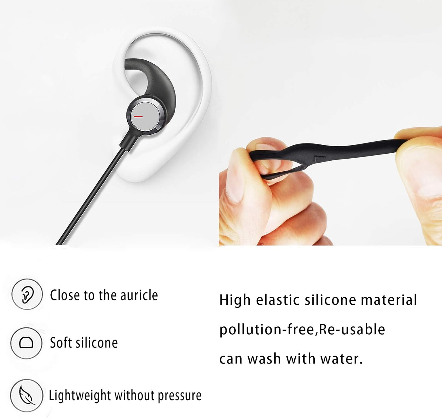 3 pares (LMS) de espuma viscoelástica para auriculares Beats Flex Beats X, reemplazo de 3 pares (LMS) de silicona para los oídos, puntas de aletas