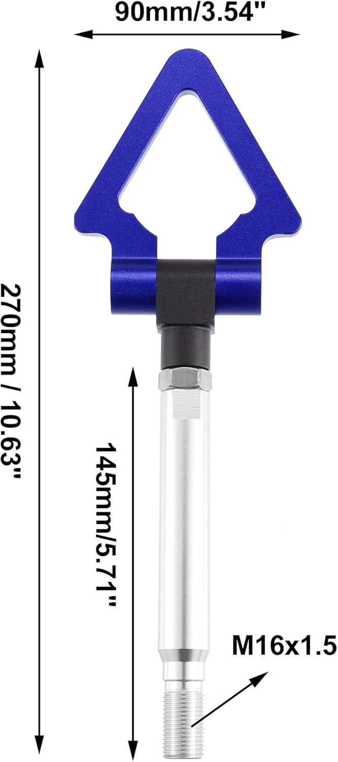 X AUTOHAUX Anillo de remolque de parachoques delantero para Subaru Impreza WRX BRZ Gancho de remolque de ojo Tornillo Forma Triángulo para Subaru